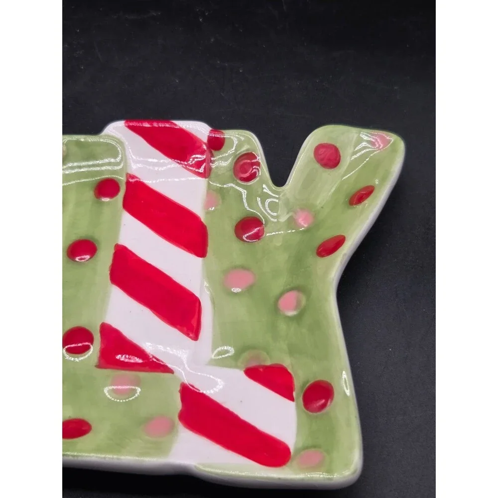 Fitz And Floyd Christmas Santa Jolly Snack Therapy Wall Hanging Tray 2009